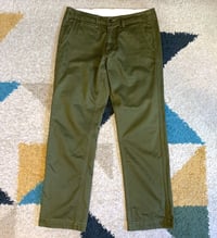 Image 1 of Burgus Plus by Hinoya lot 401z green chino pants, size 31 (fits 32”)