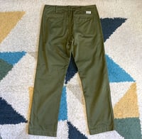 Image 6 of Burgus Plus by Hinoya lot 401z green chino pants, size 31 (fits 32”)