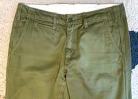 Image 2 of Burgus Plus by Hinoya lot 401z green chino pants, size 31 (fits 32”)