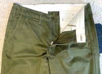 Image 3 of Burgus Plus by Hinoya lot 401z green chino pants, size 31 (fits 32”)