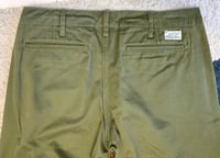 Image 4 of Burgus Plus by Hinoya lot 401z green chino pants, size 31 (fits 32”)