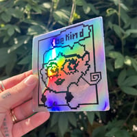 Image 2 of Be Kind Oversized Holographic Sticker