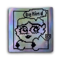 Image 1 of Be Kind Oversized Holographic Sticker