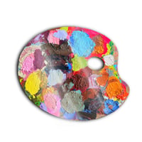Paint Palette Oversized Sticker