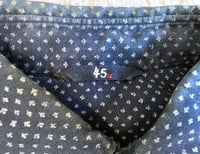 Image 3 of 45 rpm indigo dyed paisley button down shirt, size 3 (M)