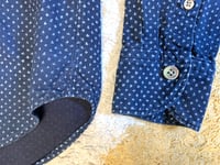 Image 4 of 45 rpm indigo dyed paisley button down shirt, size 3 (M)