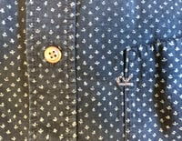 Image 5 of 45 rpm indigo dyed paisley button down shirt, size 3 (M)