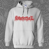 Copy of HOODIE grey with red logo