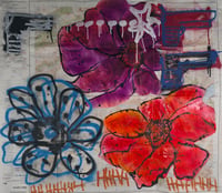 Image 1 of FLOWER SPY — original artwork — collaboration with Paula Smith and Marc Craig