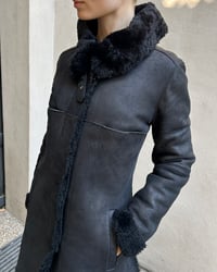 Image 5 of ITALIAN BLACK LEATHER COAT