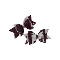 2 Pack - Maroon White