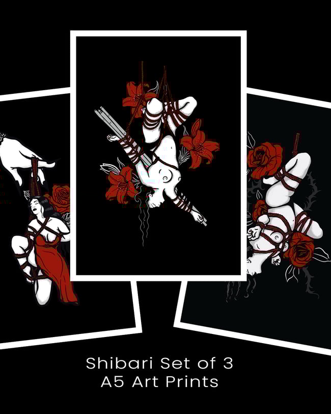 Shibari 3 - A5 Art Print Set