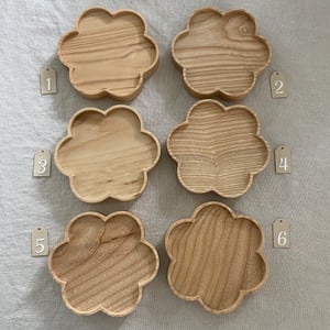 Image of SOUS TASSE BOIS fleur, nuage