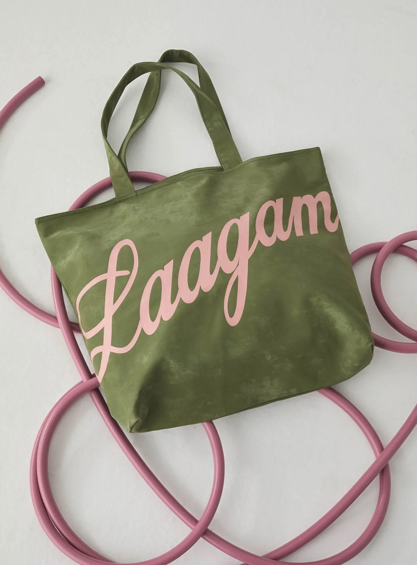 Image of LAAGAM PARADISE KHAKI SHOPPER BAG