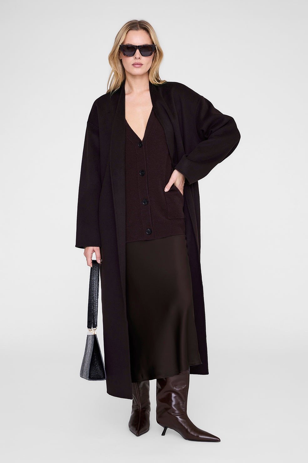 Image of ANINE BING BAR SILK SKIRT