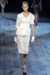 Image 4 of Lanvin Spring 2006 Cream Silk Skirt