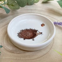 Image 2 of Hedgehog with Acorn Handmade Ceramic Dish