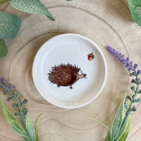 Image 3 of Hedgehog with Acorn Handmade Ceramic Dish