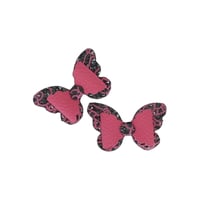 2 Pack - Black Pink Butterfly