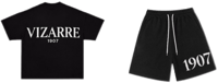 Black and white 1907 vizarre short set 