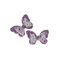 2 Pack - Purple Flowers Butterfly
