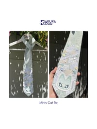 Image 1 of Minty Cat Tie