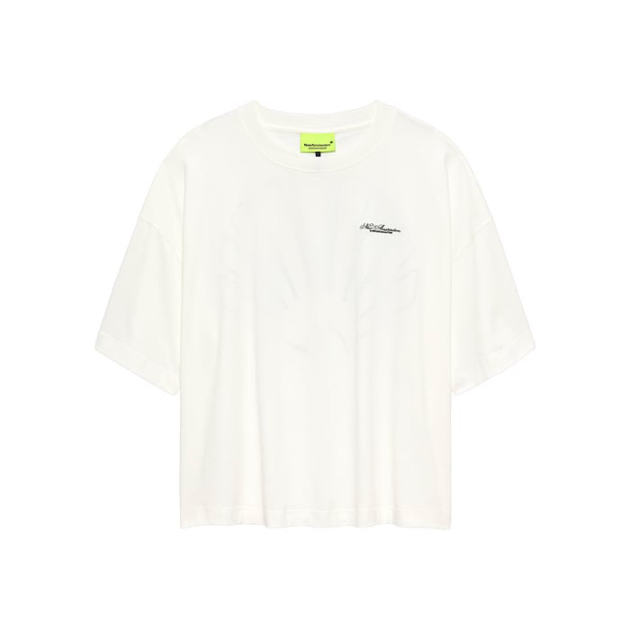 Image of NEW AMSTERDAM SURF ASSOCIATION BIG LOGO TEE WASHED WHITE