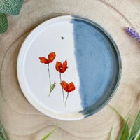 Image 3 of Poppies Hand Thrown Ceramic Dish