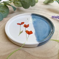 Image 4 of Poppies Hand Thrown Ceramic Dish