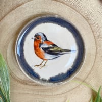 Image 1 of Tiny Wee Chaffinch Hand Thrown Ceramic Dish