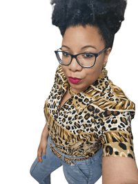 Image 3 of Leopard Print Zip-Up Top 