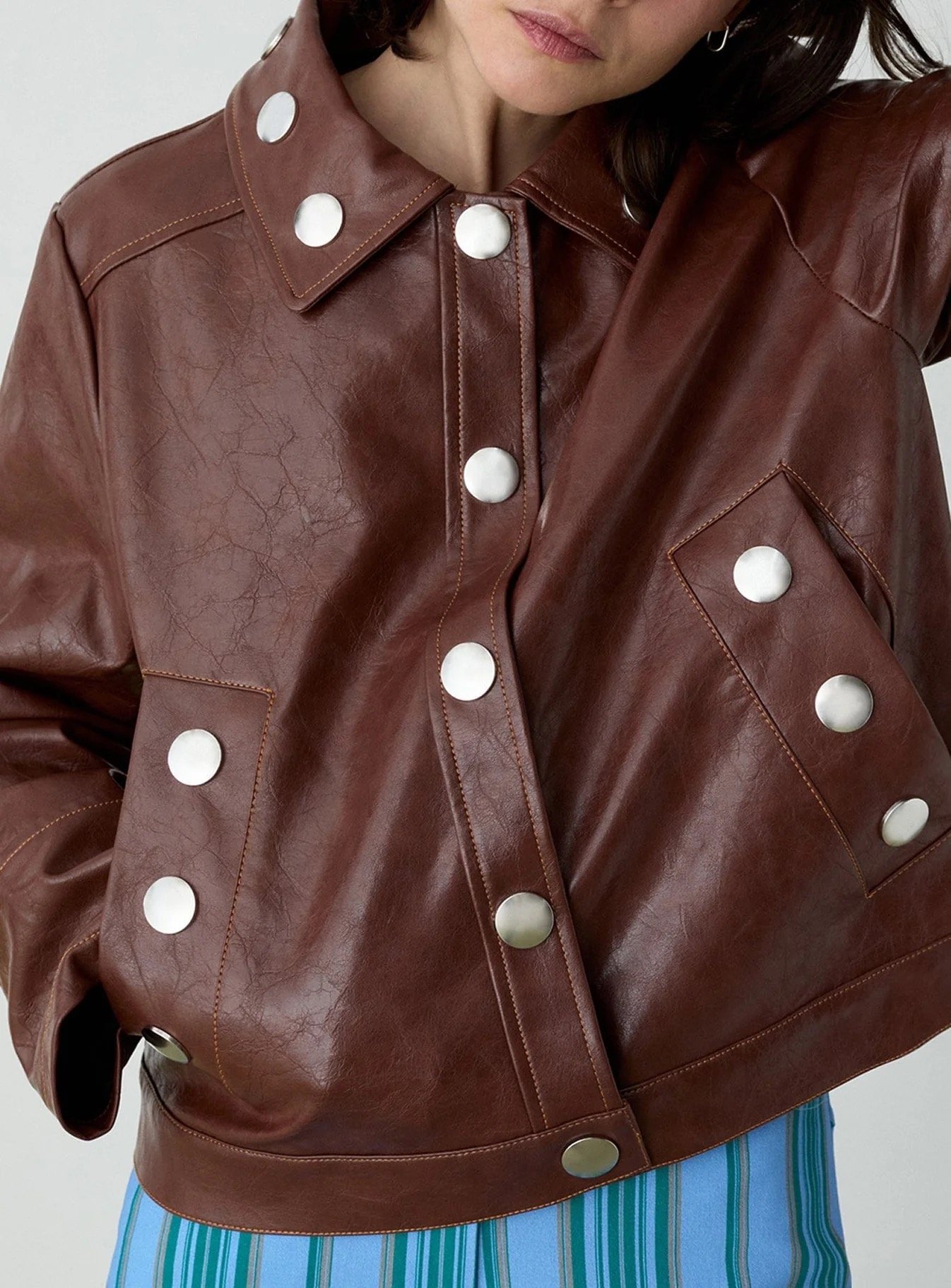 Image of LAAGAM PARADISE SHIRLEY BROWN JACKET