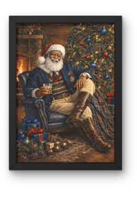Image 2 of Ralph Lauren Inspired Black Santa
