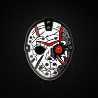 Image 1 of Slasher Mask Enamel Pin – Horror Movie Collector Pin