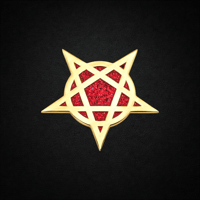 Image 1 of Pentagram Enamel Pin – Gothic Occult Star Pin
