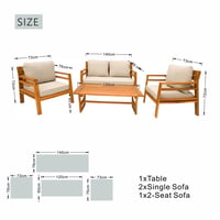 Image 4 of Vegas cozy set - 4 seats