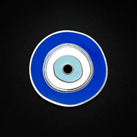 Image 1 of Evil Eye Enamel Pin – Protection Talisman Nazar Charm Pin
