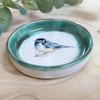Image 4 of Coal Tit Hand Thrown Ceramic Dish