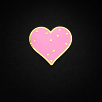 Image 1 of Pink Heart Enamel Pin – Cute Love & Valentine Pin