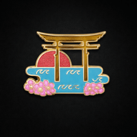 Image 1 of Torii Gate Enamel Pin – Japanese Shrine Symbol Pin
