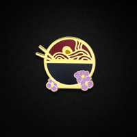Image 1 of Ramen Enamel Pin – Japanese Noodle Bowl Food Pin