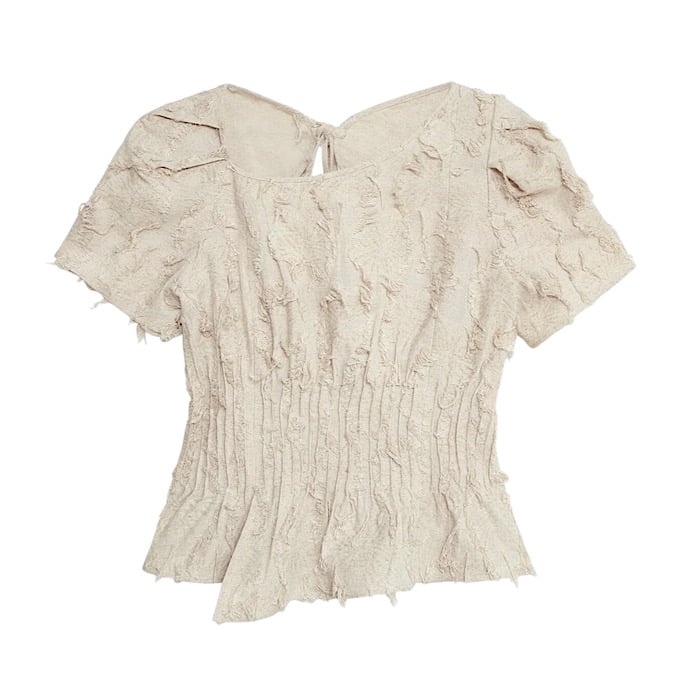 Image of LAAGAM PARADISE VAIANA ECRU BLOUSE