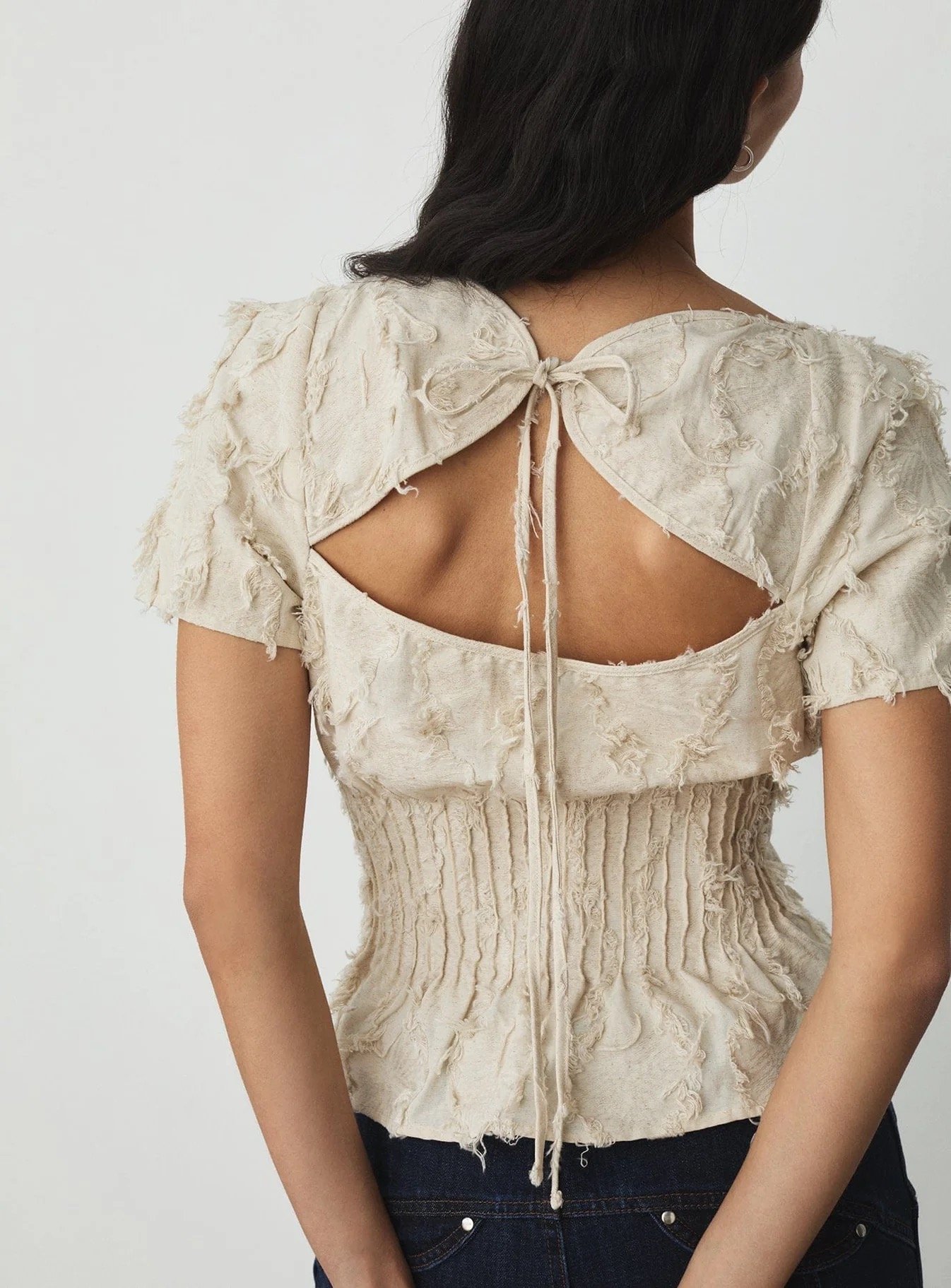 Image of LAAGAM PARADISE VAIANA ECRU BLOUSE