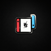 Image 1 of VS Gaming Console Enamel Pin – Gamer Pin Red Blue Controller
