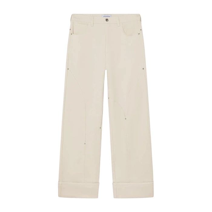 Image of LAAGAM PARADISE DALLAS ECRU DENIM PANTS
