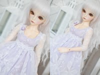 Image 4 of White and lavender lace set for MNF/PetiteMarionette girls
