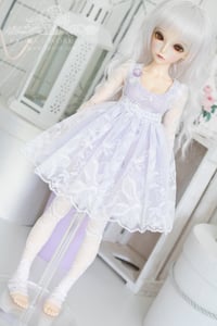 Image 1 of White and lavender lace set for MNF/PetiteMarionette girls