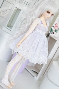 Image 2 of White and lavender lace set for MNF/PetiteMarionette girls