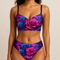 Image 3 of COSMIC ROSE GLOW BRA AND PANTY SET 