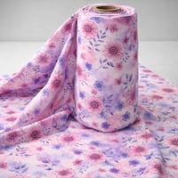 Image 1 of JUST PINK FLORAL FABRIC BY THE YARD